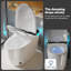 Smart Toilet With Heated Seat & Auto Flushing, Night Light, Water-Saving Siphon Dual Flush, Emergency Flush,Smart Toilet Without Auto Open & Close