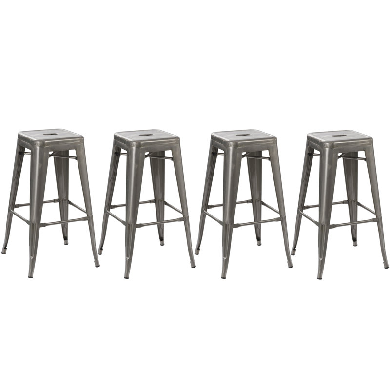 Tabouret de comptoir bar &, Tabouret de bar (assise de 30 po de hauteur), Gris