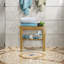 Banc de douche en bambou 19 po
