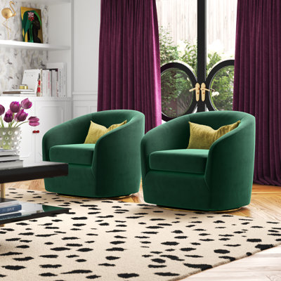 Holden Velvet Swivel Accent Chair
