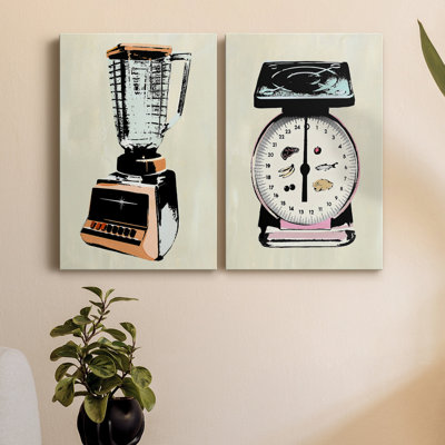 " Retro Kitchen Appliance I " 2 - Pieces