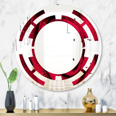 Miroir mural sans cadre Space Petals with Rain Droplets