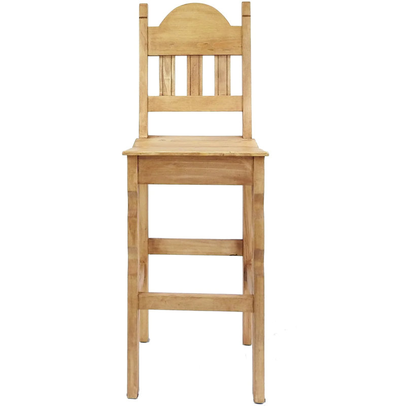 Denia Solid Wood Counter Stool