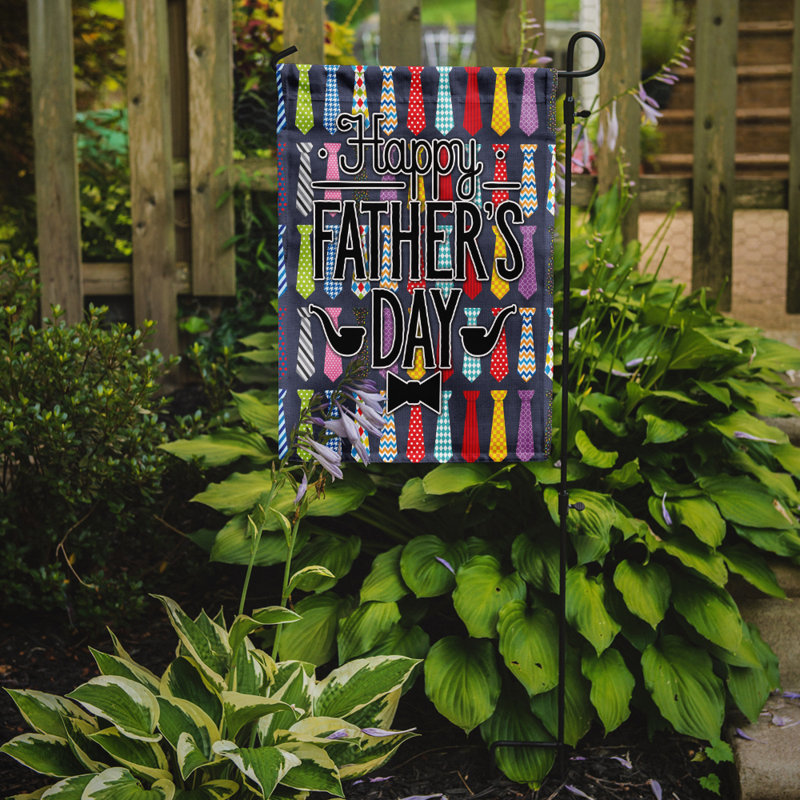 Sanasar Double Sided 15'' H x 11'' W Polyester Father's Day Garden Flag