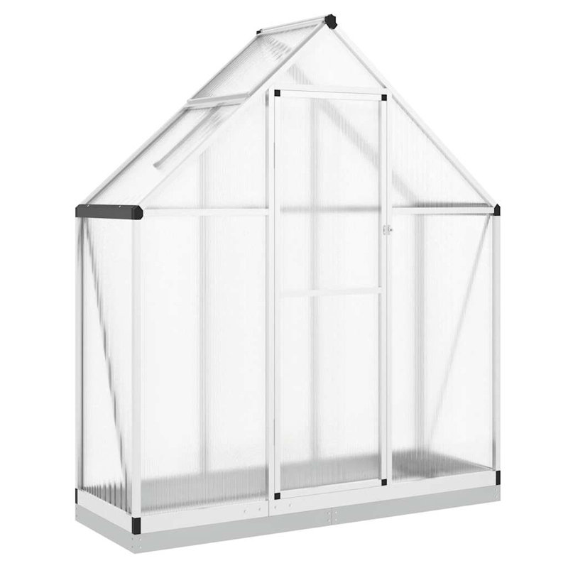 Cescily 5.5 Ft W x 1.9 Ft D Greenhouse, Silver