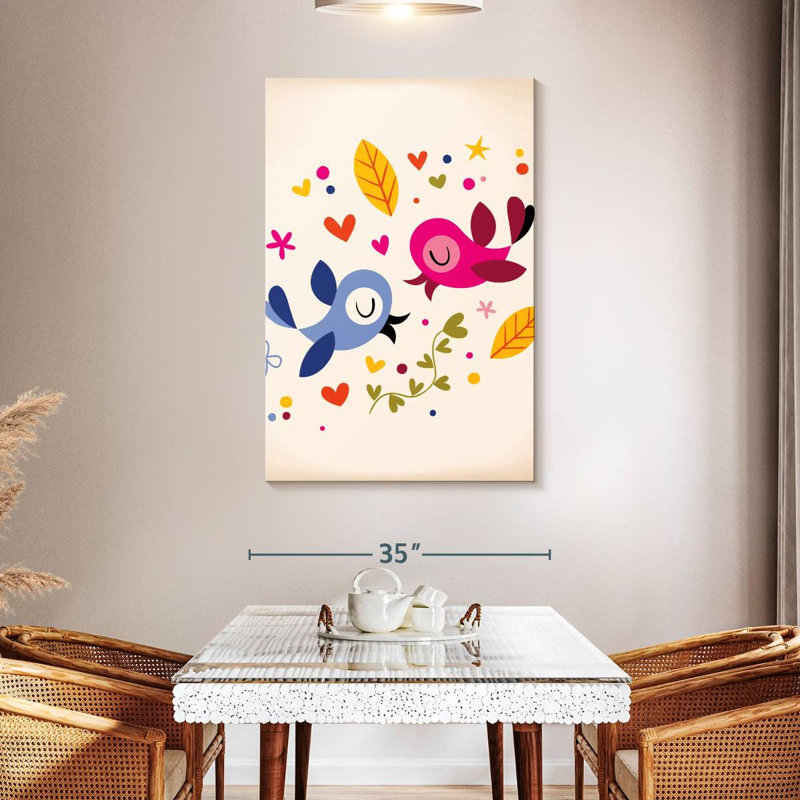 Brampt Bird Soulmates, 48" H x 32" W