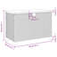 Garden Storage Box 80X40x48 Cm Poly Rattan Acacia Wood-613006114