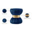 Repose-pieds rond en velours de 15,5 po Cerjio-872865022