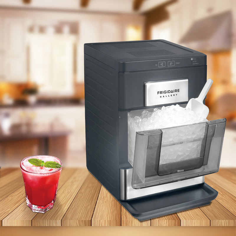 Frigidaire Gallery, 33 Lbs. Countertop Ice Maker, Stainless Steel Accents, Nugget Shaped Ice
