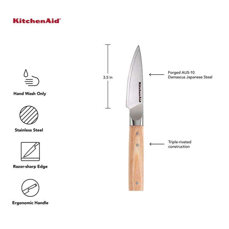 Kitchenaid Premium Damascus Parer, 3.5 Inch