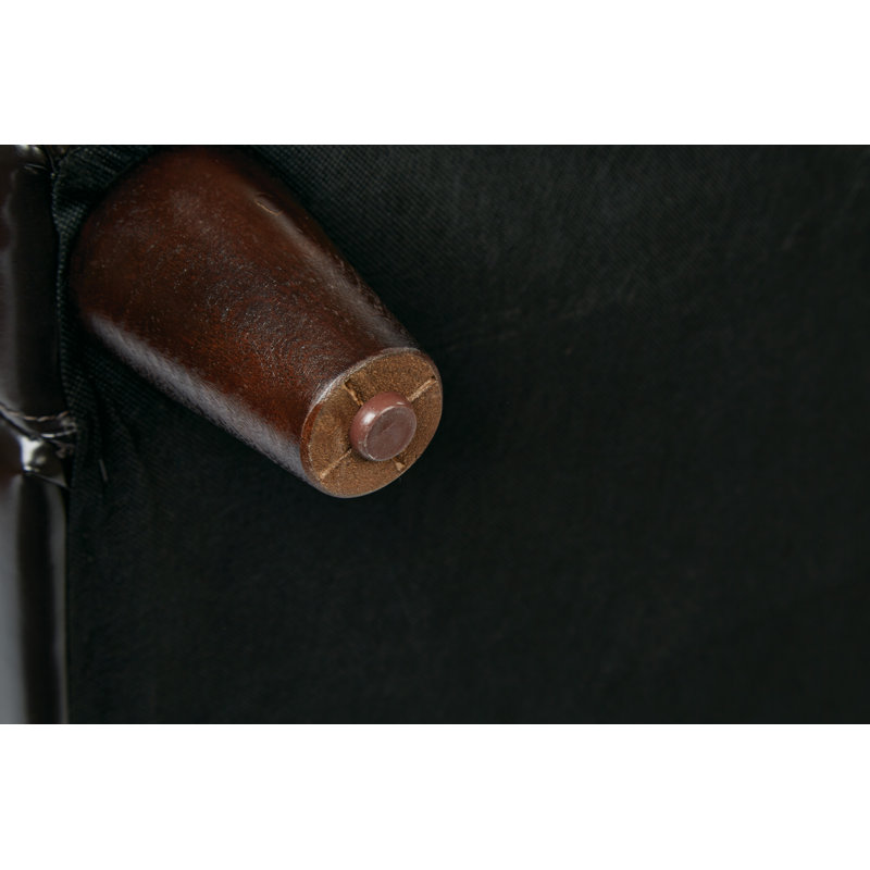 Pippen Faux Leather Armchair, Espresso Faux Leather