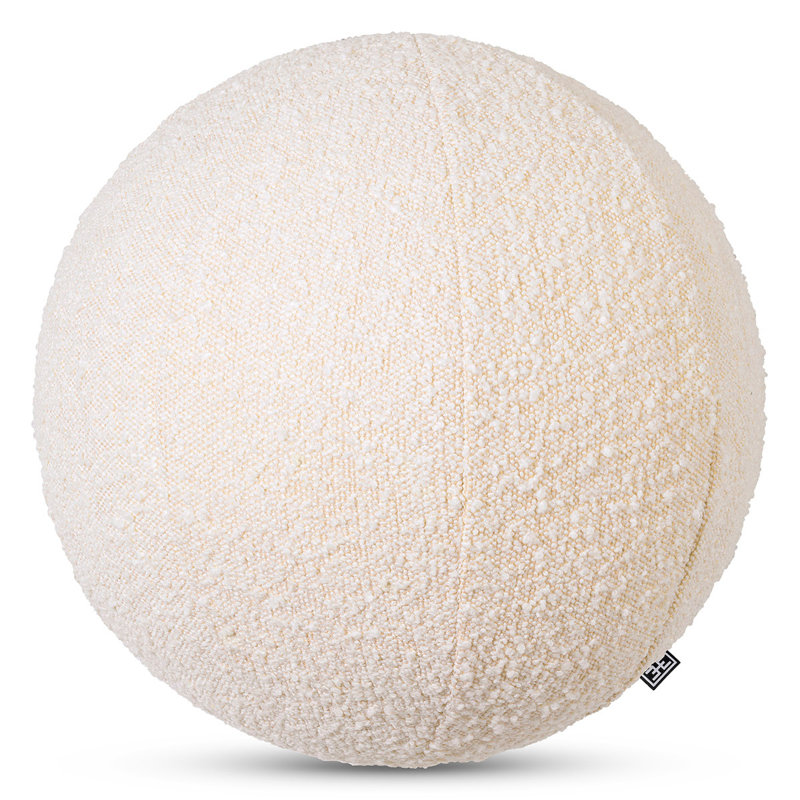 Palla Circular Pillow Cover & Insert, 14.57" x 14.57", Cream