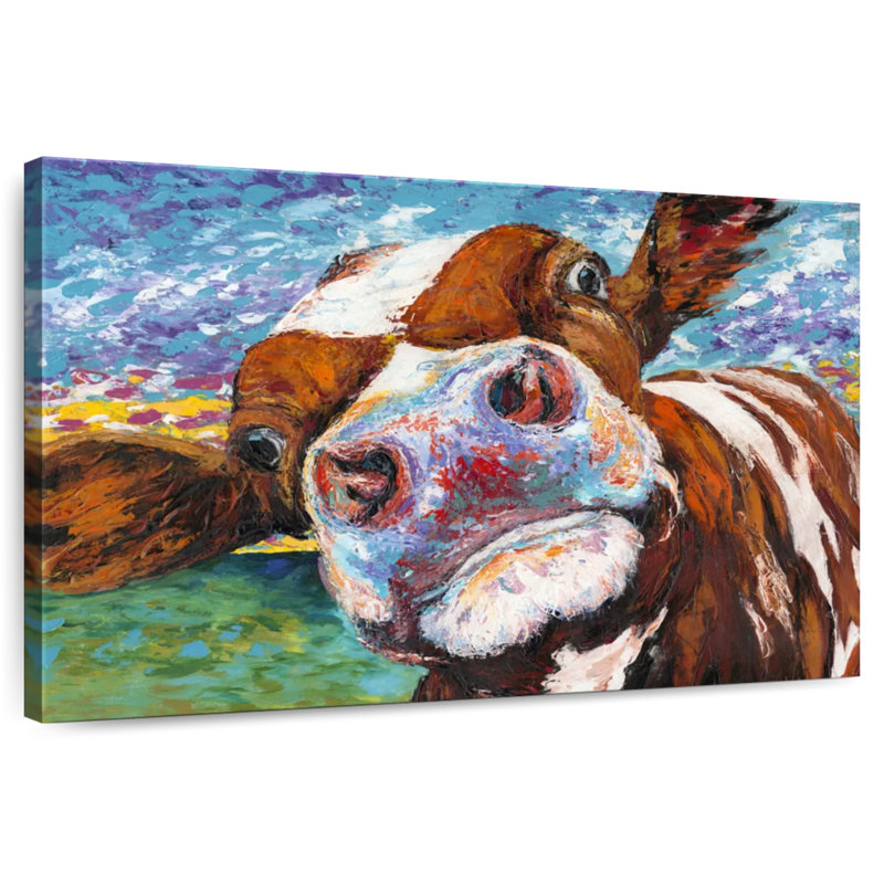 Curious Cow I, 30" H x 45" W