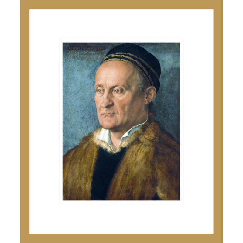 Portrait de Jakob Muffel par Albrecht Dürer, impression giclée sur cadre, H 16,51 po x l 13,75 po