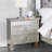 Silver 2-Drawer Nightstand