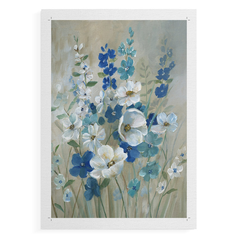 Blue Garden I - Impression sur toile seulement - NON-CADRE