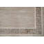 Tapis beige classique 5 x 7 avec des détails grecs indémodables