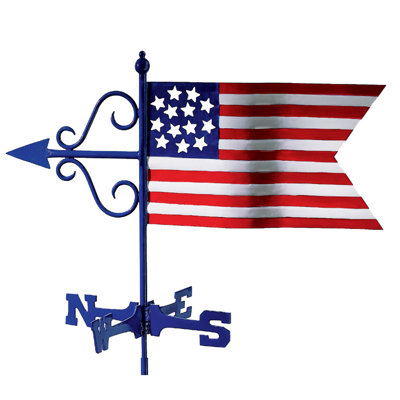24'' H Aluminum Patriotic Weathervane
