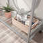 Chariot-bar, finition grise