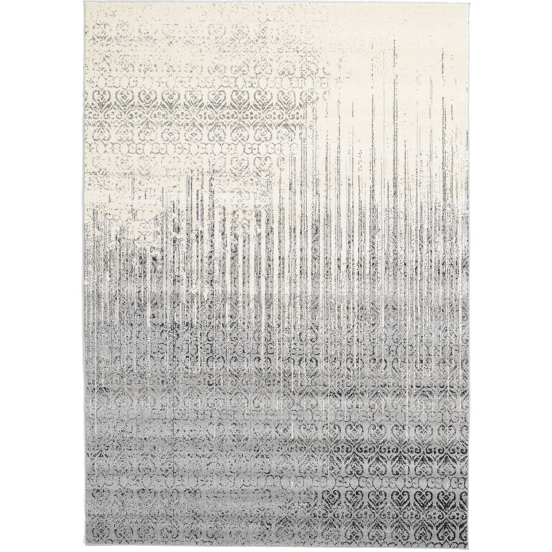 Virgile Power Loom Grey/Beige Rug, Rectangle 274 x 366cm