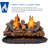 Duluth Forge Ventless Dual Fuel Gas Log Set, Split Oak, T-Stat Control-57863562