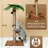 34'' Tall Palm Cat Tree, Cat Scratching Post