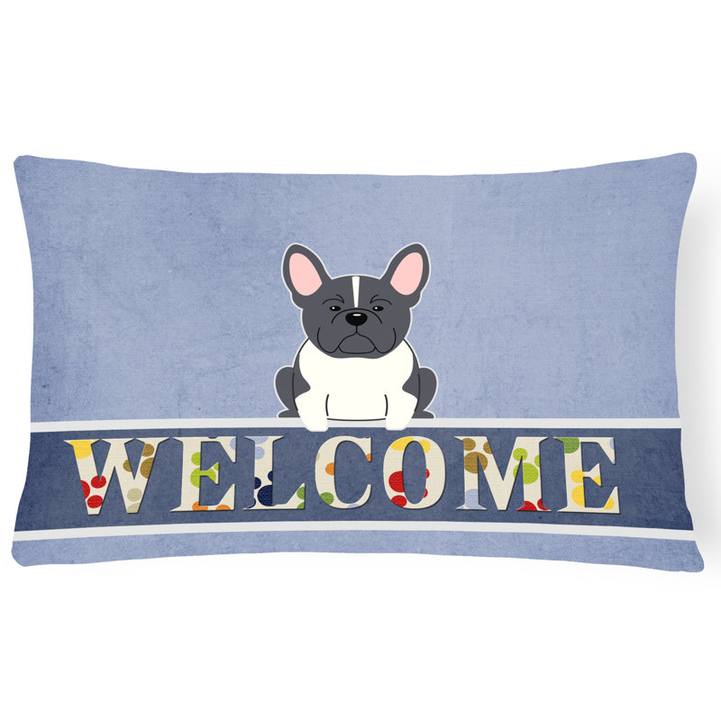 Coussin lombaire French Bulldog, Noir / blanc