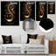 Abstrait musique dorée tremble - musique, art mural salon-373225920-373225926