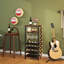 Open Shelving Wine Bottle Rack Brown