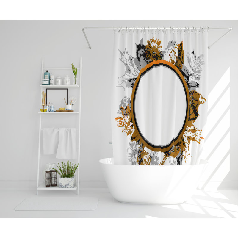 Eudocia Polyester Shower Curtain Set, 168cm H x 168cm W