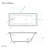 Voltaire 54" x 30" Reversible Drain Drop-In Bathtub-100512168