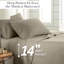 Ensemble de draps 4 pièces Southshore Essentials de Southshore Fine Linens, couleur taupe, en microfibre doublement brossée avec poches profondes de 35,5 cm (14 pouces), comprenant 1 drap-housse, 1 drap plat et 2 taies d'oreiller, format King-40314994-94243354