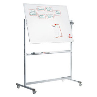 Peter Pepper Yes Porcelain Freestanding Metal Whiteboard
