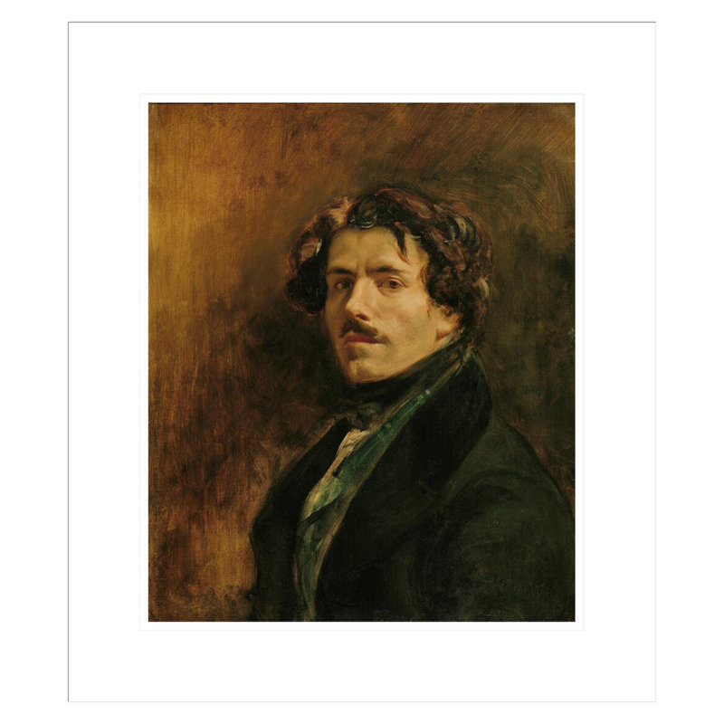 Autoportrait par Eugène Delacroix, impression giclée sur cadre, H 20,33 po x l 17,75 po