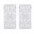Botanical 2 Wall Decor - Distressed Lotus White Wash Entryway Wood