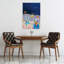 Starry Desert Party Colorful Vibrant Abstract Landscape Nature, art mural-129005302