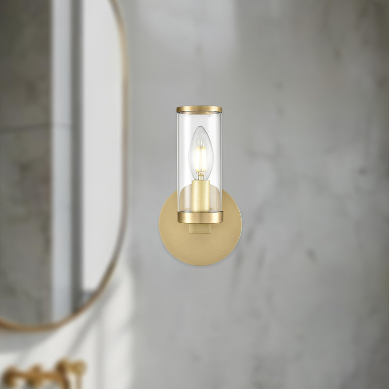 Revolve 1 - Light Wallchiere, Natural Brass