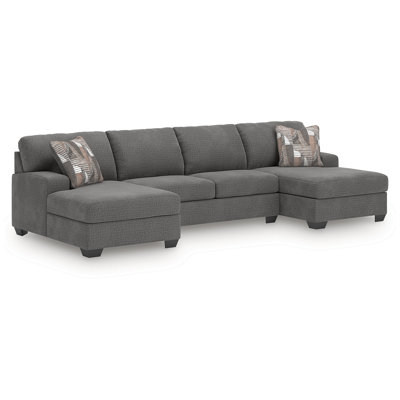 Cronan 3-Piece Sectional With Double Chaise