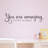 Text & Numbers Wall Decal