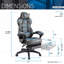 Fauteuil de direction entièrement inclinable avec repose-pieds Gaming