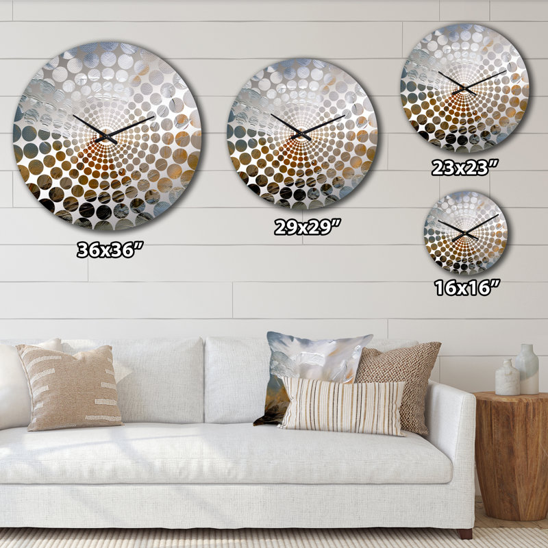 Willona - Horloge murale peinture abstraite, Grand