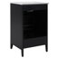 Meuble-lavabo de 20,3 po avec lavabo, tiroir fonctionnel, tablette de porte, porte à fermeture douce, noir