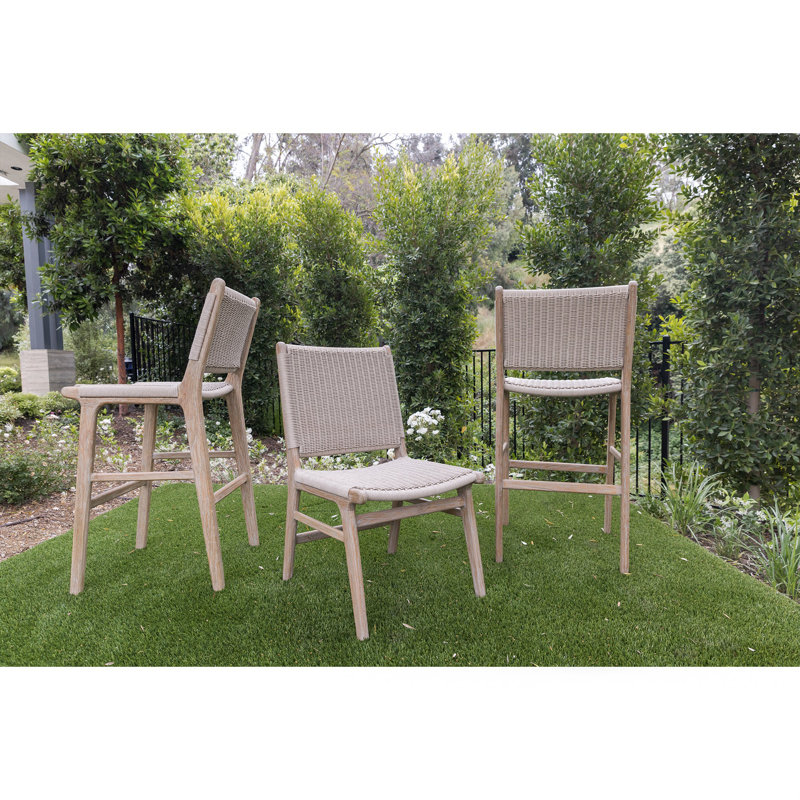 Sedona 45'' High-Density Polyethylene (HDPE) Wicker Outdoor Bar Stool