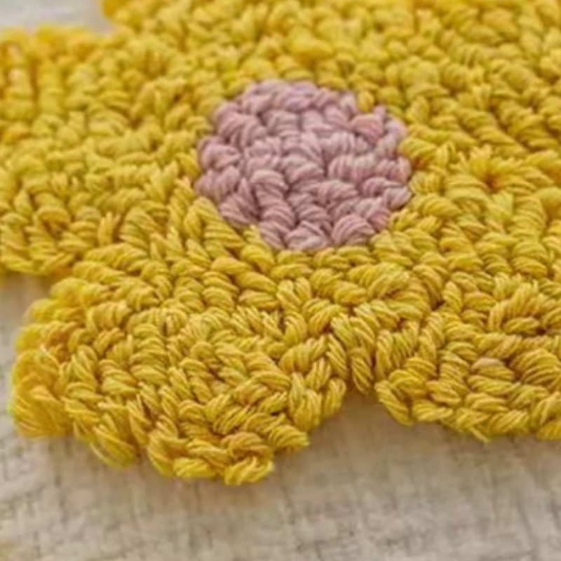 Pillow Cover Red, Cream/Yellow