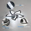 Rachna 5-head 60cm LED Integrated Semi Flush Mount Ceiling Light-1103130241-1103130240