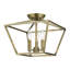 Plafonnier semi-encastré 3 lumières 12,5 cm Veasey-302551491