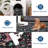 Modern Floral Area Rug - Large 9x12 Low Pile Carpet - Washable & Easy Care - Ideal for Living Room, Bedroom, Dining Room, Playroom, Office, Home Decor - Black-129238143-129238142