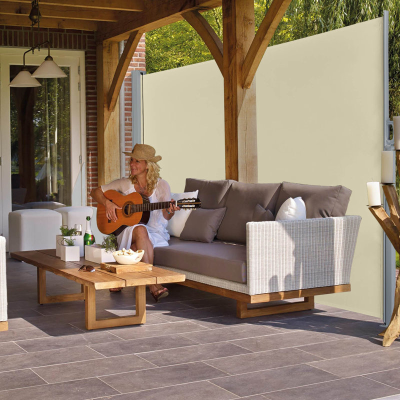 Auvent rétractable d'extérieur Yescom, H 63 po x l 120 po x P 8 po