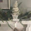 Holiday Flocked Crystal Tree Stocking Holder