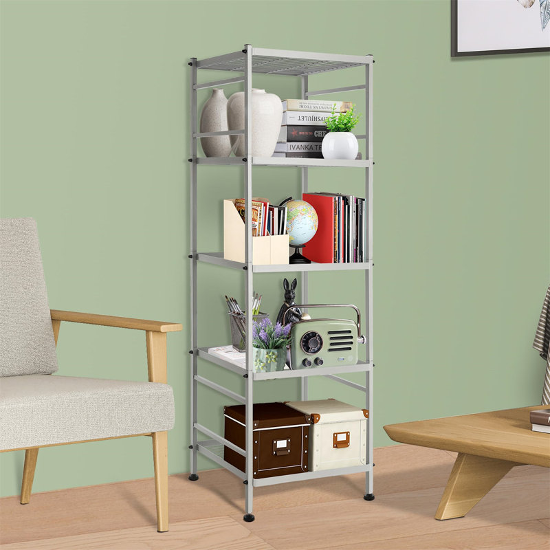 Rayonnage en métal Ninetta, H 50,50 po x l 12,80 po x P 16,90 po, Argent